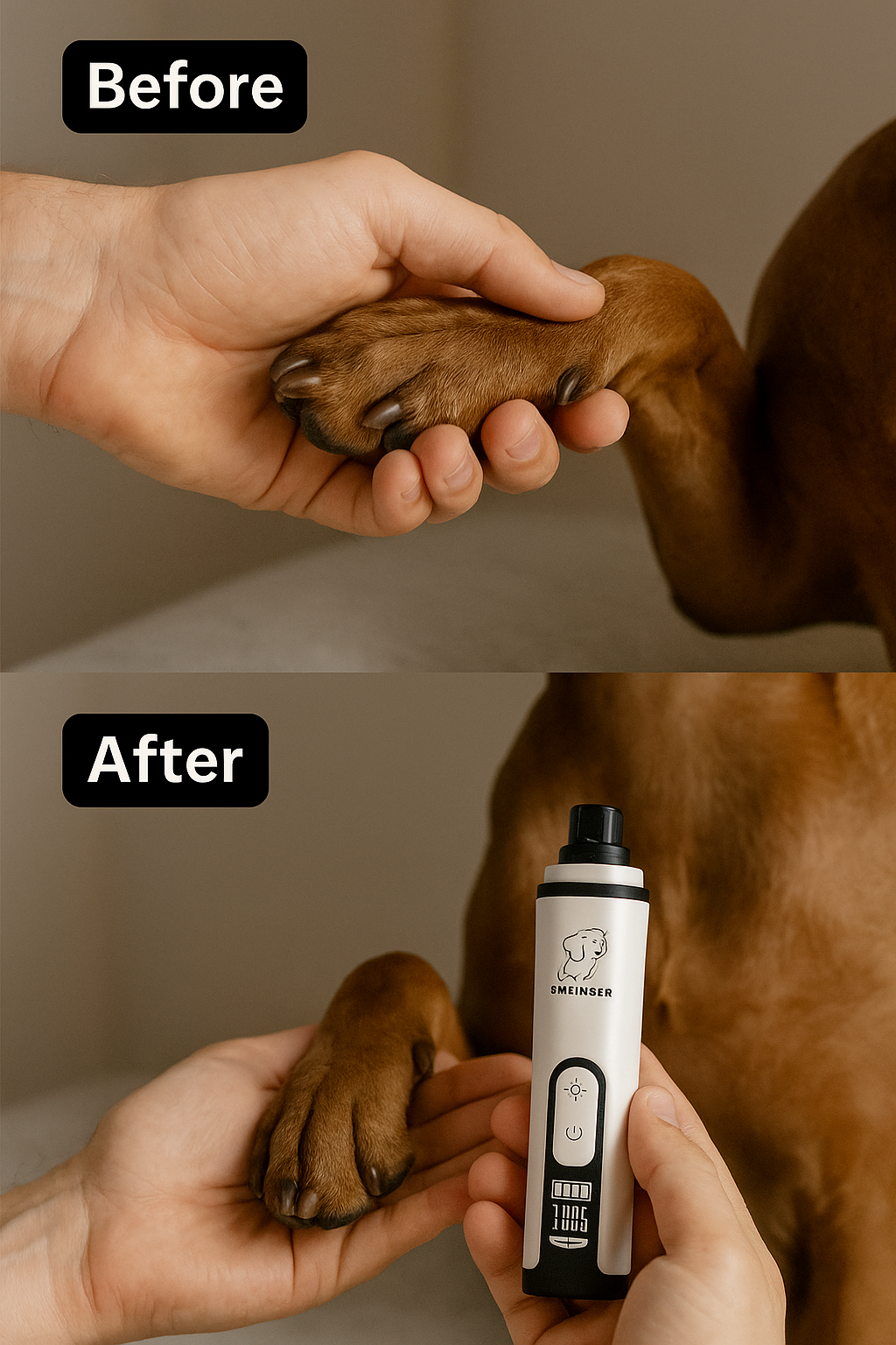 SMEHNSER™ Pet Nail Grinder with LED Light