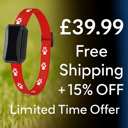 GPS Pet Tracker Collar - Multi-Functional Dog Locator