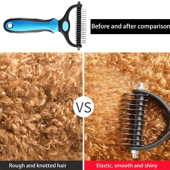 FurFix Pro – Dual-Edge Grooming Rake