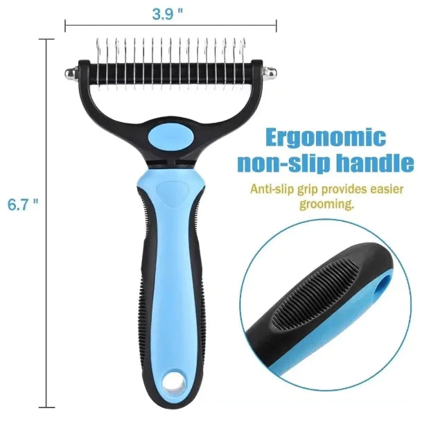 FurFix Pro – Dual-Edge Grooming Rake